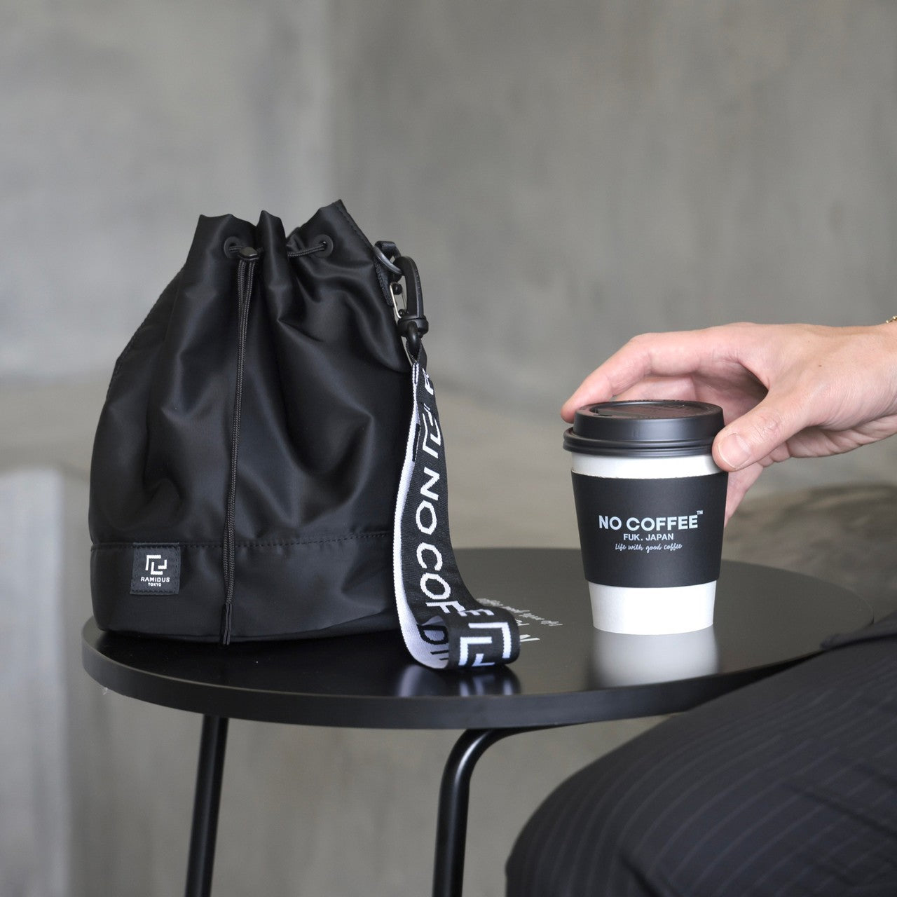NO COFFEE × RAMIDUS MINI BONSAC 巾着