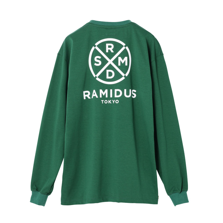 WHEEL LOGO CREW NECK L/S TEE