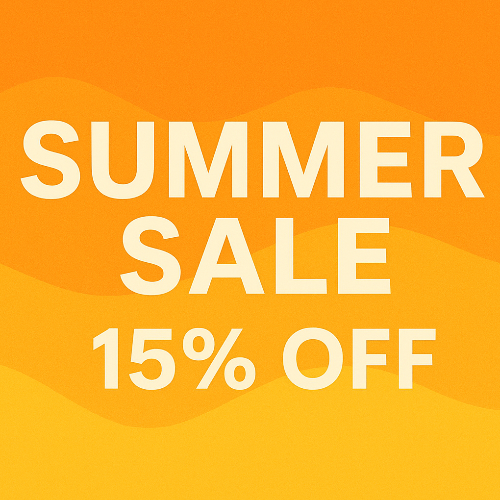 SUMMER SALE 15%off!