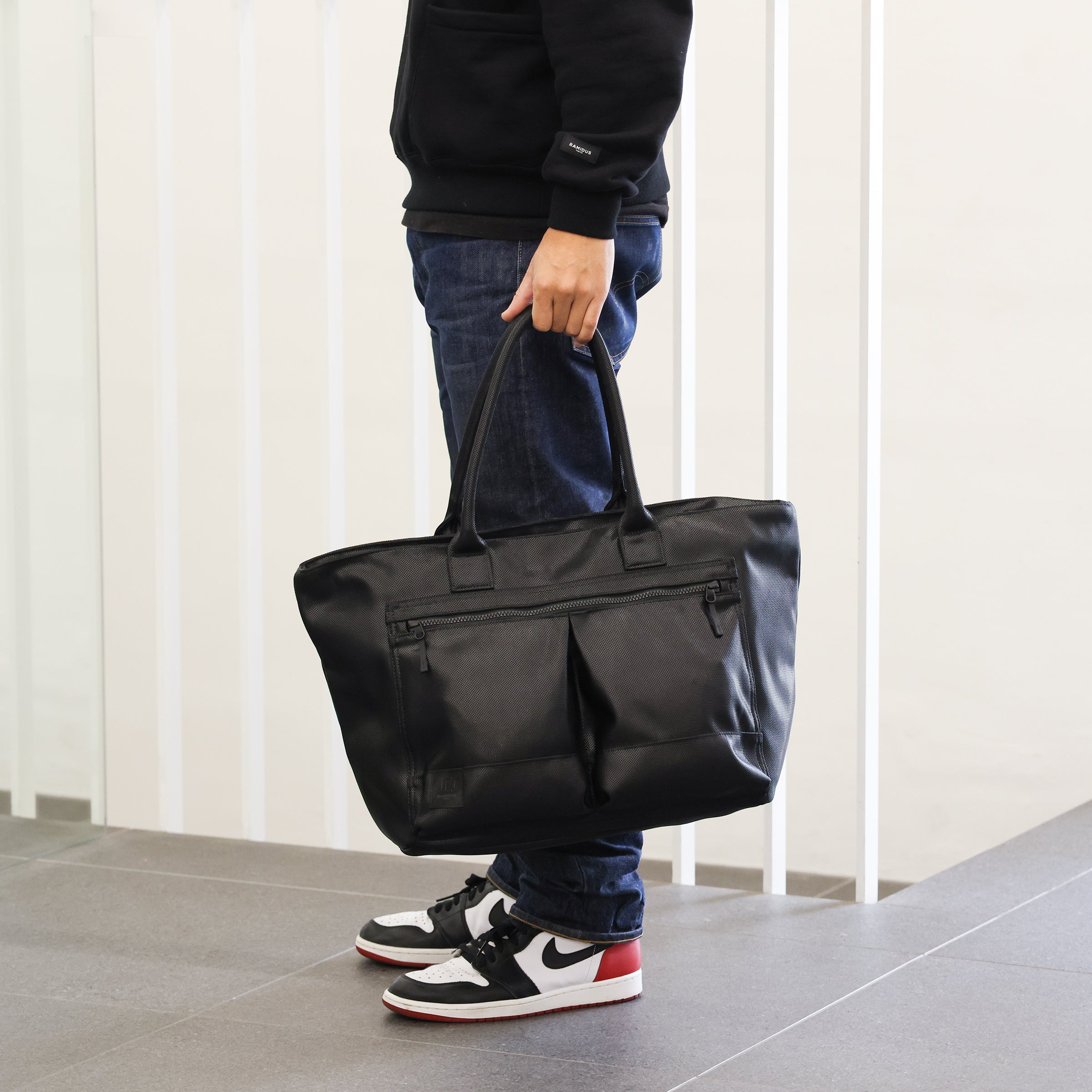 バッグ FRGMT RAMIDUS TOTE BAG (L) BLACK TOTE BAG (L) – RAMIDUS ONLINE