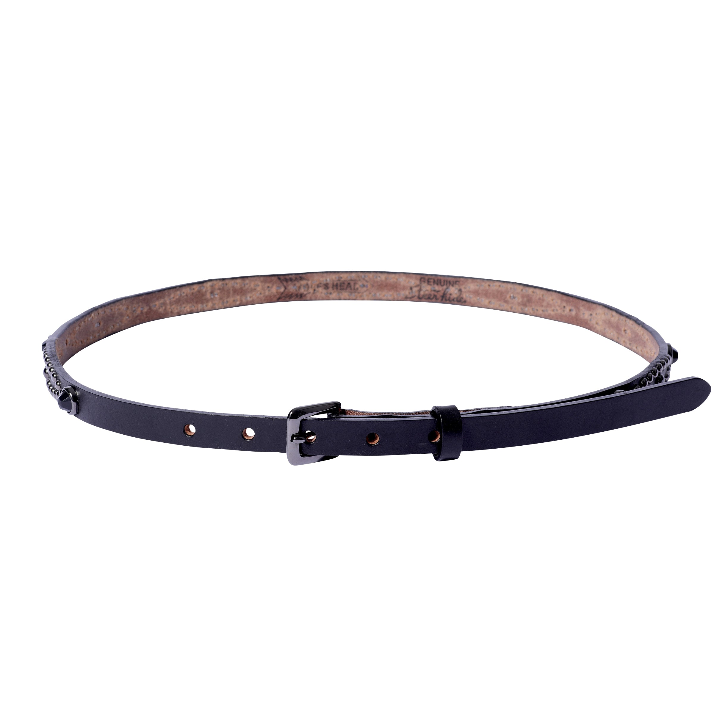 DOUBLE RL 100cmスタッズベルト メタルジャケット ブラック rrl ファッション DOUBLE RL 100cmスタッズベルト メタル