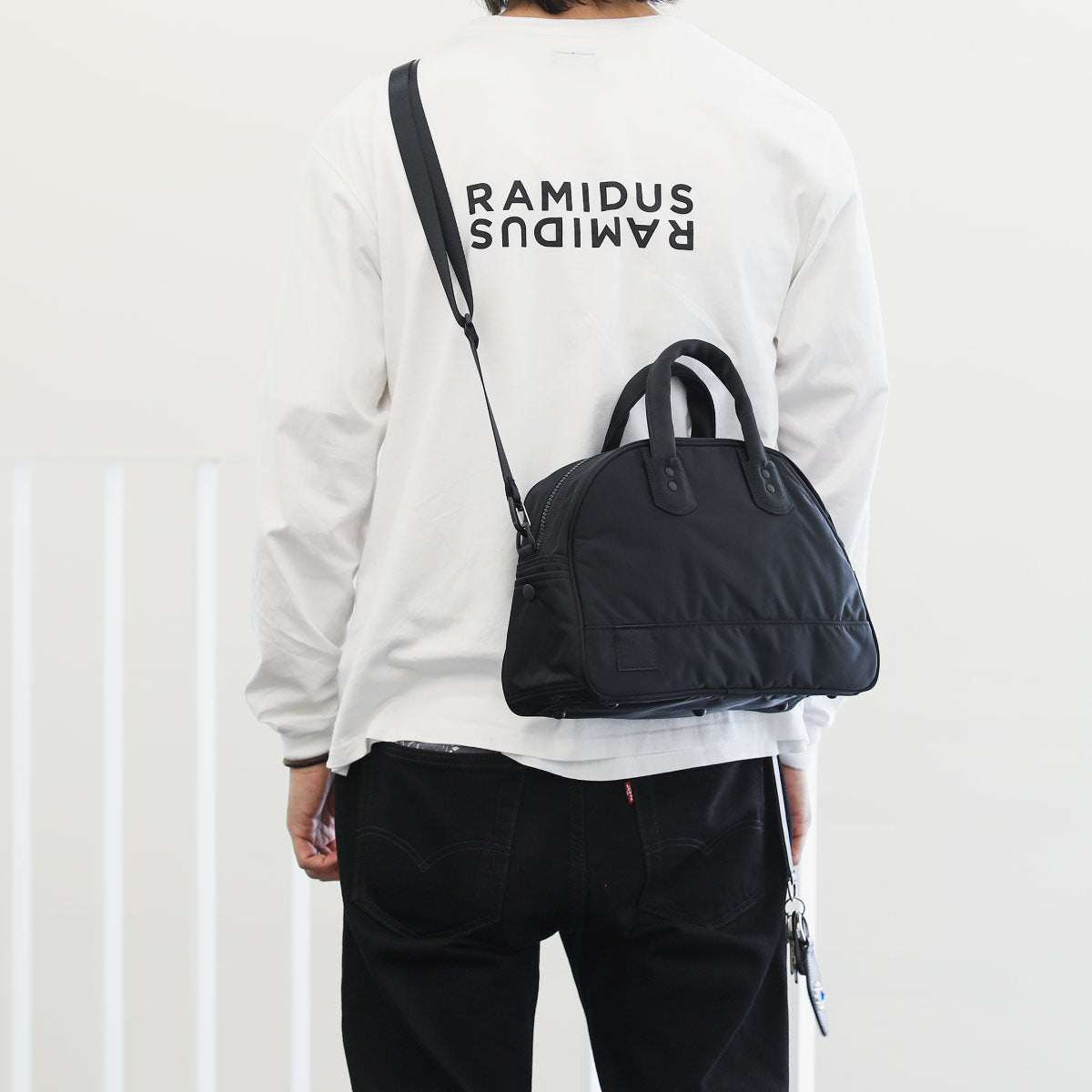 美品 RAMIDUS 2way boston bag(s)